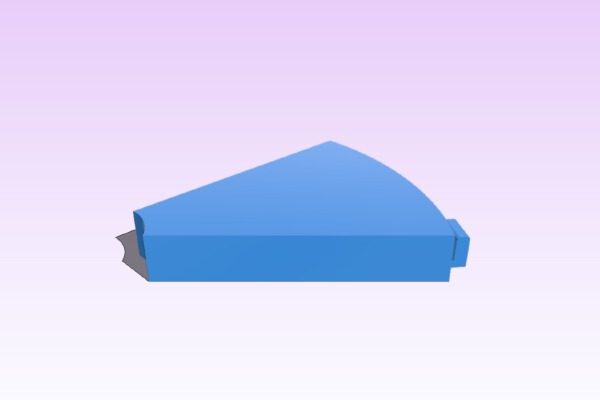 Ninco Slot track inner curve border | 3d print model