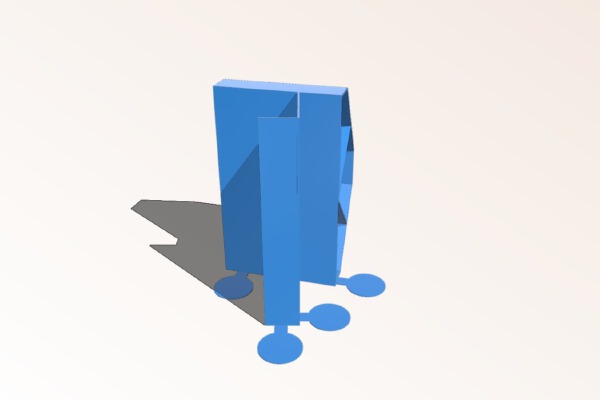pencil holder @ upper edge of display (customizable) | 3d print model