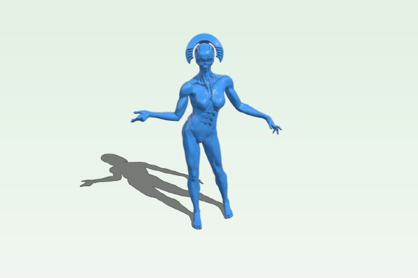 Cursed female warrior | 3d print model