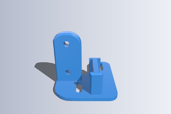 Ender 3 v2 Fang Mount with BLTouch Support Frame | 3d print model