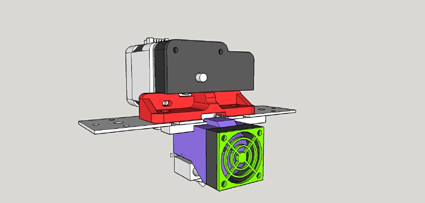 Thing-o-matic MK7 Extruder Modification | 3d print model