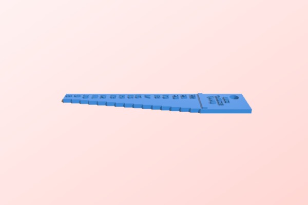 Lug Size Gauge for Wristwatches | 3d print model