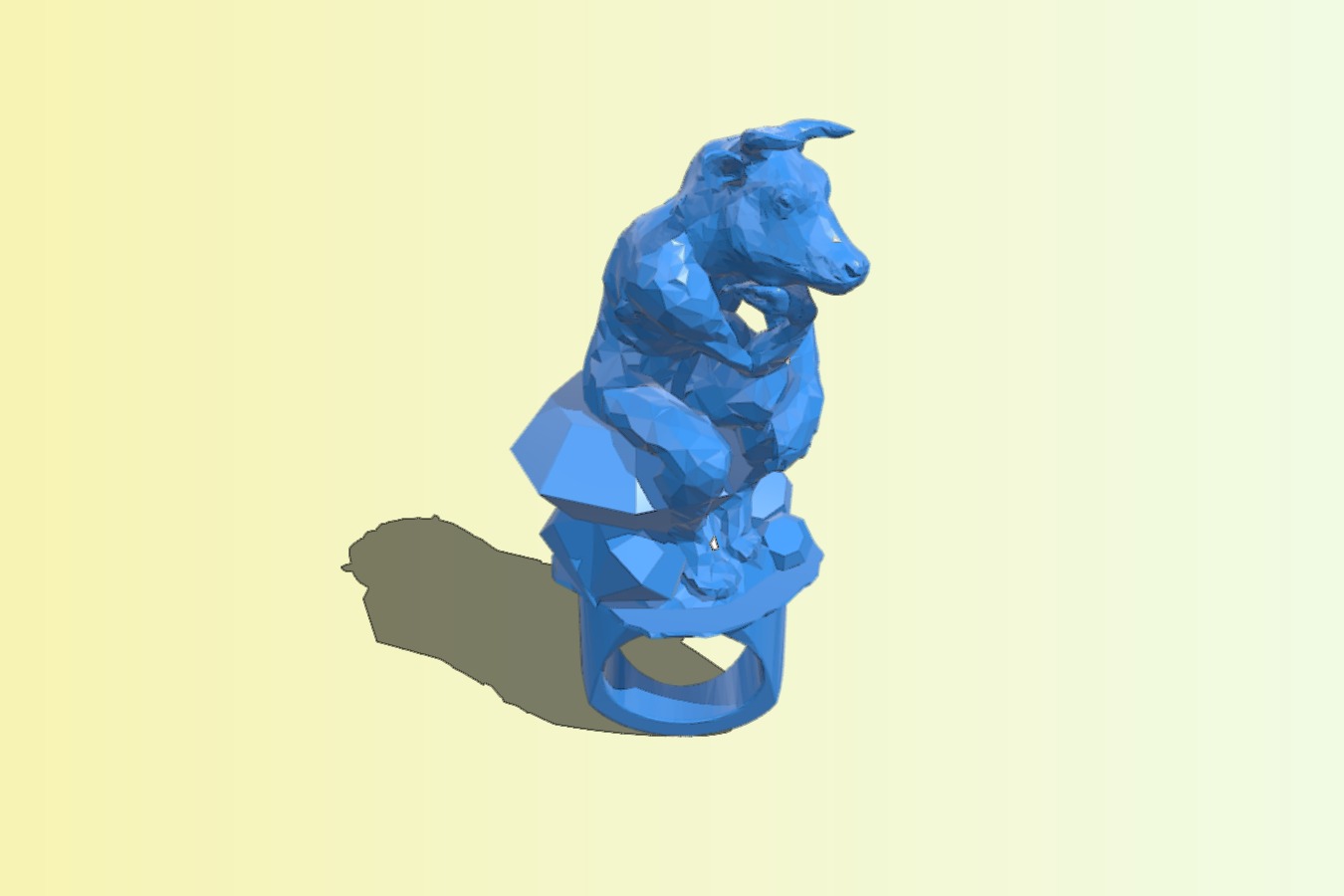 Bull head thinker – Ring