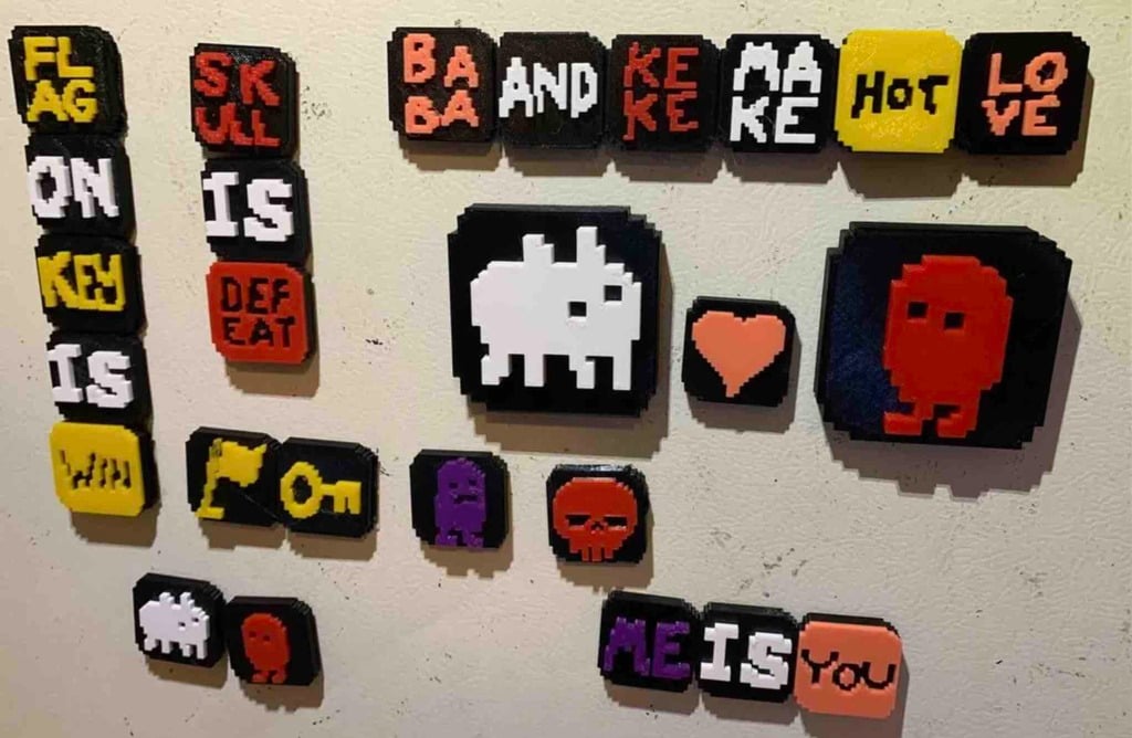 Baba is You Refrigerator Magnets