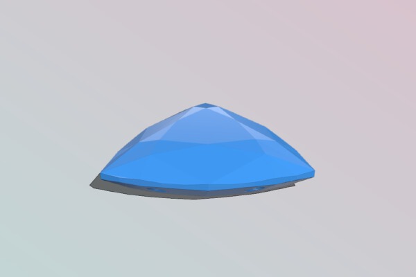 Trillian Diamond pendant | 3d print model