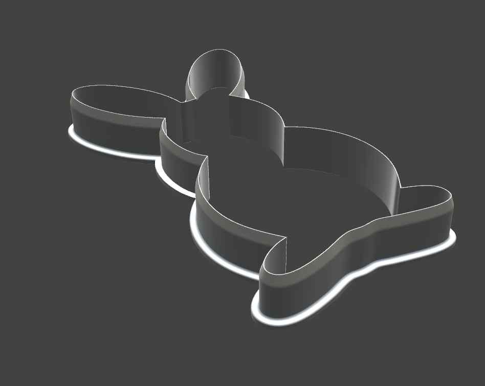 Easter Bunny Cookie Cutter - high resolution