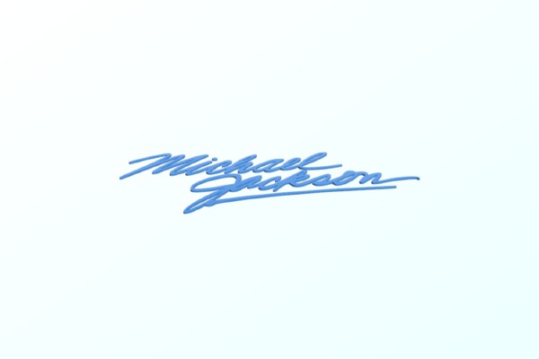 Michael Jackson Autografo | 3d print model