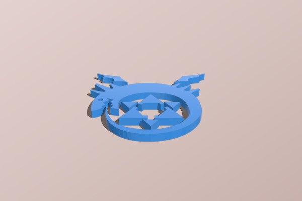 FMA Ouroboros Keychain | 3d print model