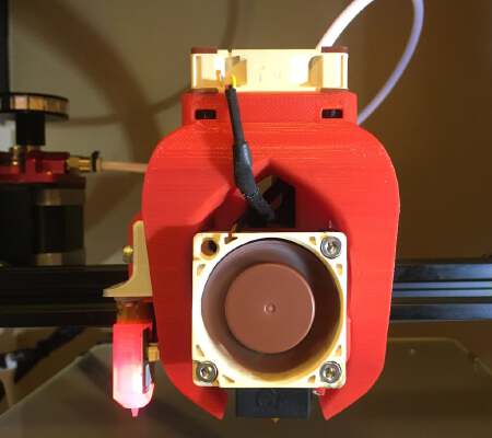 Fang with Nuts and Adjustable BLTouch Mount for Ender 3 | 3d print model