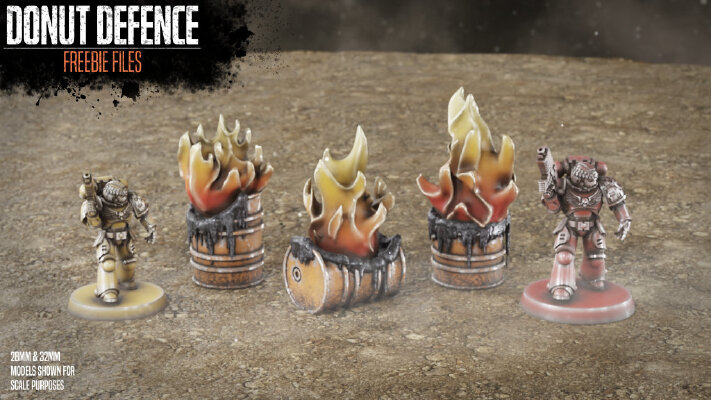 Oil Drum Fires | 3d print model
