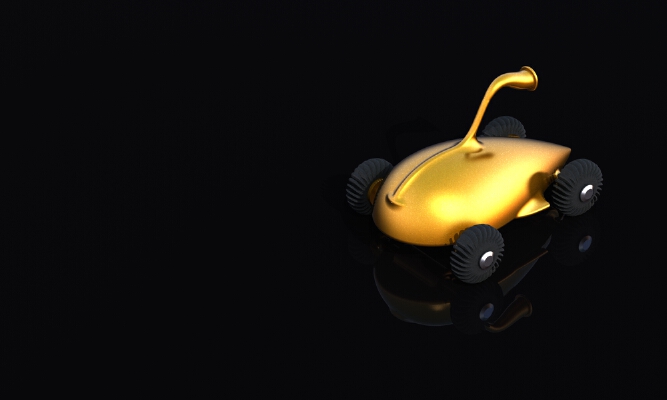 Conceptual air-powerd toy car | 3d print model