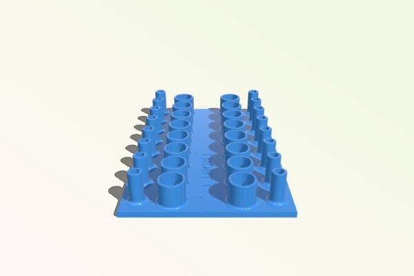 V8 ENGINE LIFTER AND PUSHROD ORGANIZER | 3d print model