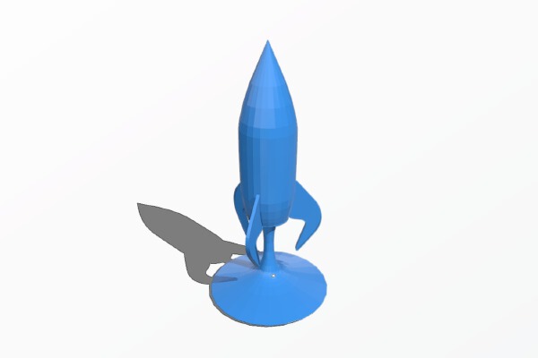 Desktop Rocketship | 3d print model