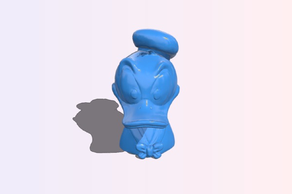 Sandpiper Donald Duck bust | 3d print model