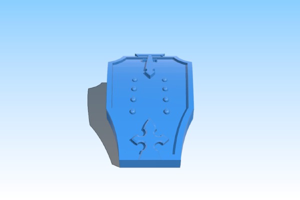 Mars Pattern Groin Armour | 3d print model