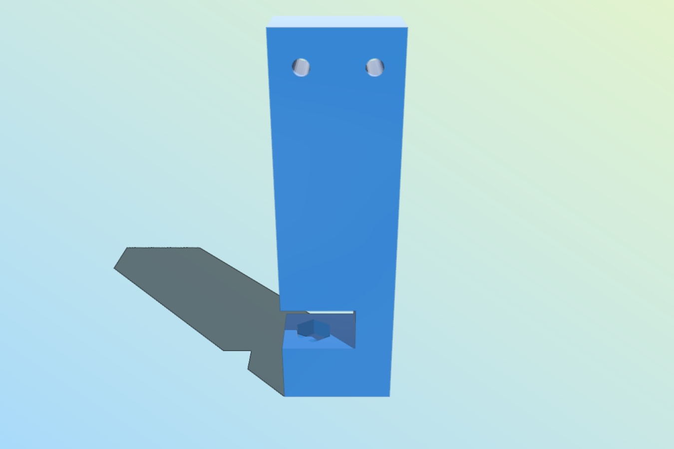 Autolevel mount for V6 delta printers