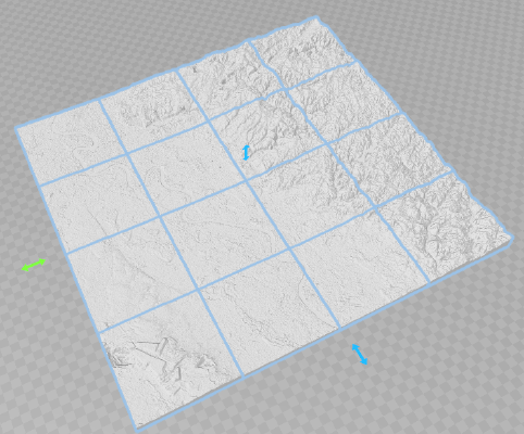 From Düsseldorf to Cologne 3D Map 4x4 | 3d print model