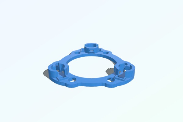 shielded rostock LED ring | 3d print model