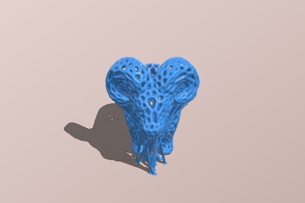 Voronoi Style - Sheep | 3d print model