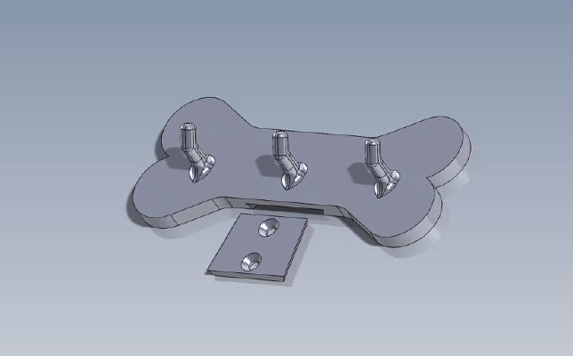 Dog Leash Rack | 3d print model