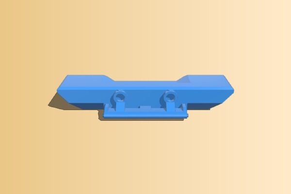 SCX10 & SCX10ii High Mount Rear Bumper | 3d print model
