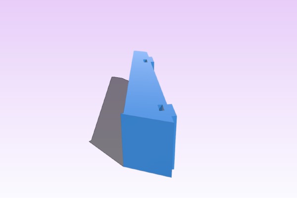 GoPro HERO3 mount to suit 450 helis | 3d print model