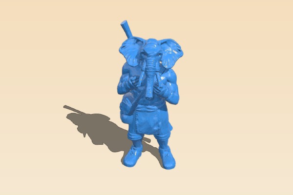 Loxodon Monk | 3d print model
