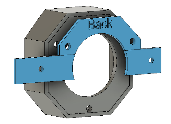 R2-D2 Rear Octagon Port Power Modification | 3d print model