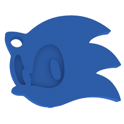 Old Sonic Medallion | 3d print model