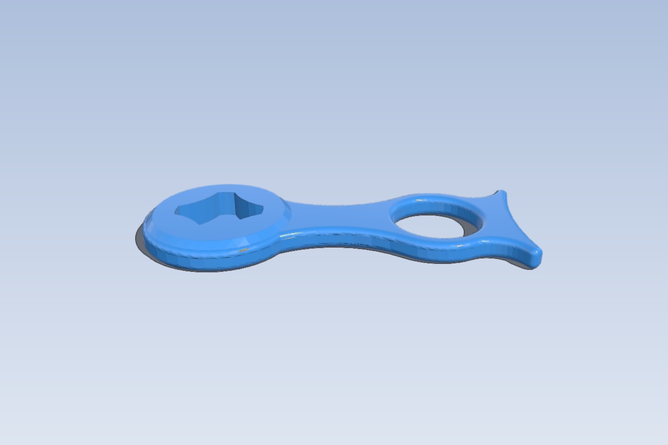 Gopro wrench with a finger hole