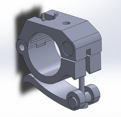 Quick Release Bike Light Base for 6000Lumen Cree LED Light | 3d print model