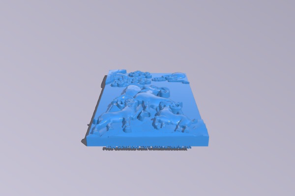 Goats painting | 3d print model