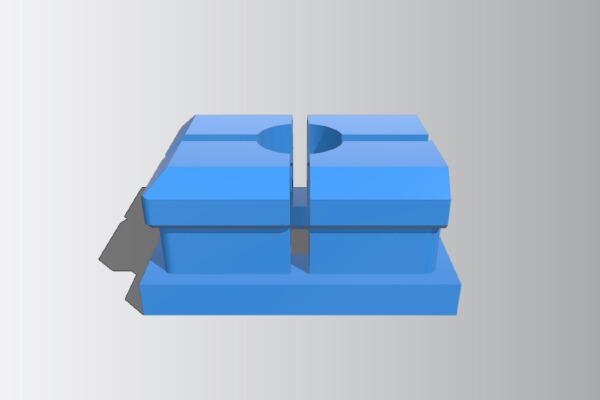 Mazda RX8 rear license plate bolt clip | 3d print model