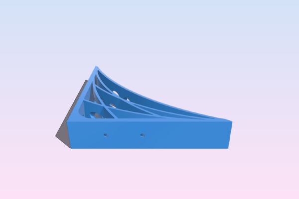 Shelf bracket (bigger) | 3d print model