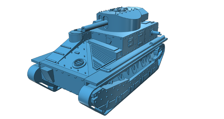 Vickers Medium Mk.II | 3d print model