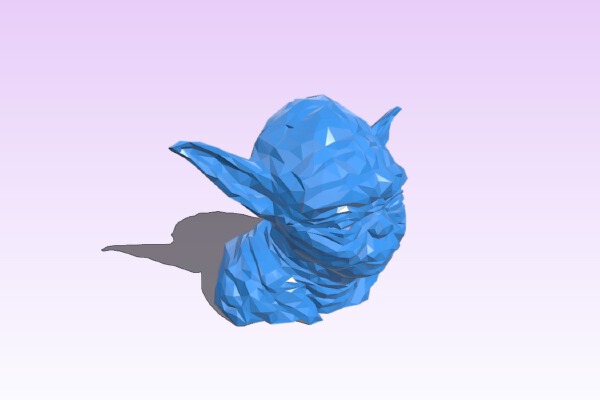 Yoda Bust (for printing without support) | 3d print model
