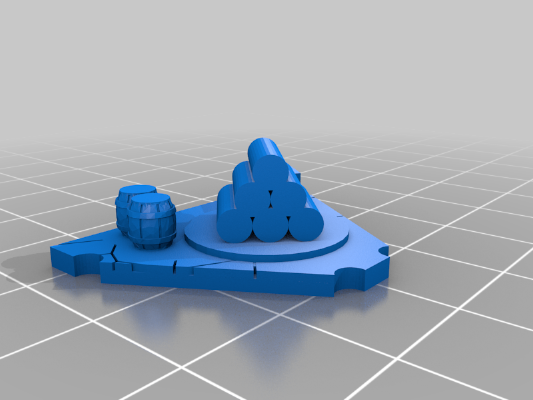 Harbor_Resource Ports for Catan 3D 2.0 Board - so you can see the port | 3d print model