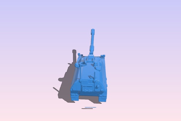 Tank pzh 2000 | 3d print model