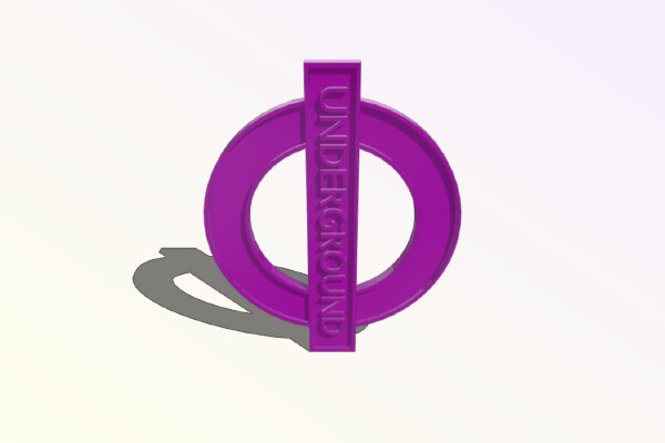 London Underground Wall Sign | 3d print model