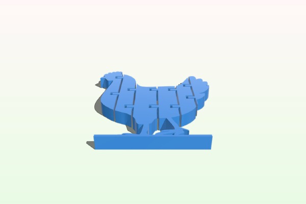 Flexi Chicken | 3d print model