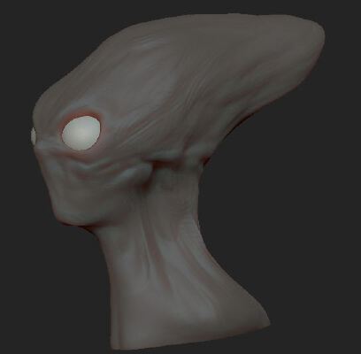 Red Alien Scout | 3d print model