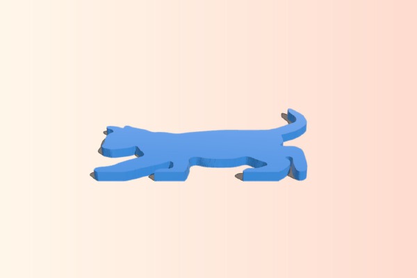 Cat silhouette | 3d print model