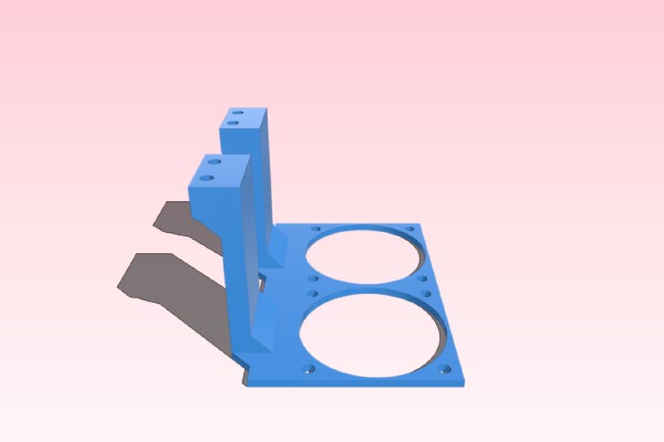Dual Fan Ramps 1.4 cooler | 3d print model