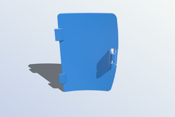 Battery cover Gameboy color | 3d print model