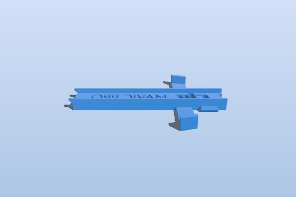 DJI Mavic Pro Bottom Sensor Cover with propeller lock | 3d print model