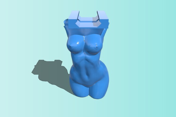 Woman body foregrip | 3d print model