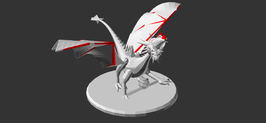 Procedural Dragon - All OPENSCAD - Parametric Version | 3d print model