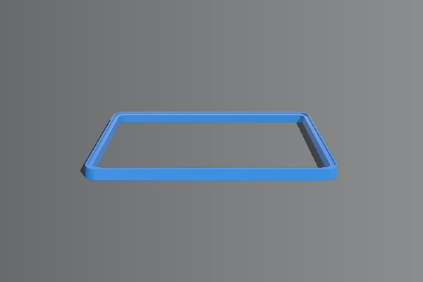 Raspberry Pi 7" Touch Display bumper for face mount | 3d print model