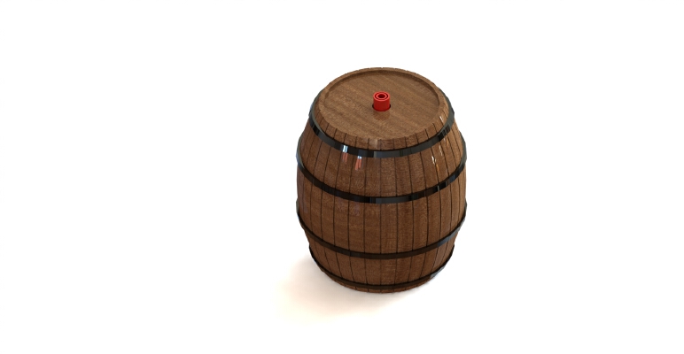 Whiskey Barrel Fishing Bobber | 3d print model