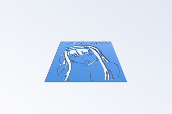 Zero Two stencil 2 | 3d print model